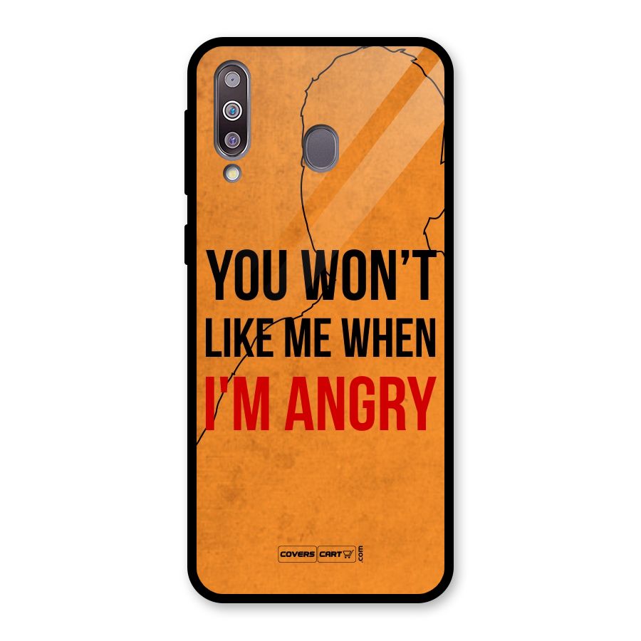 I m Angry Glass Back Case for Galaxy M30