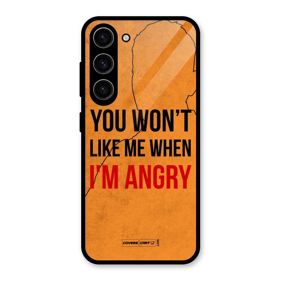 I m Angry Glass Back Case for Galaxy S23
