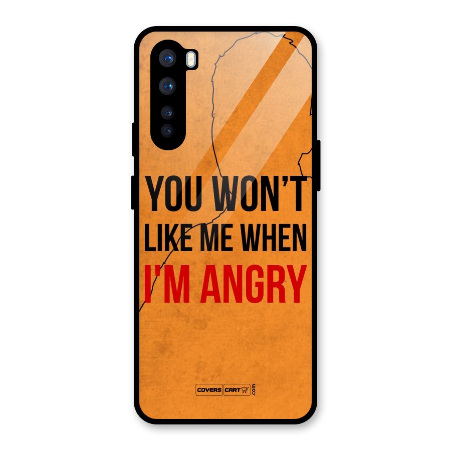 I m Angry Glass Back Case for OnePlus Nord