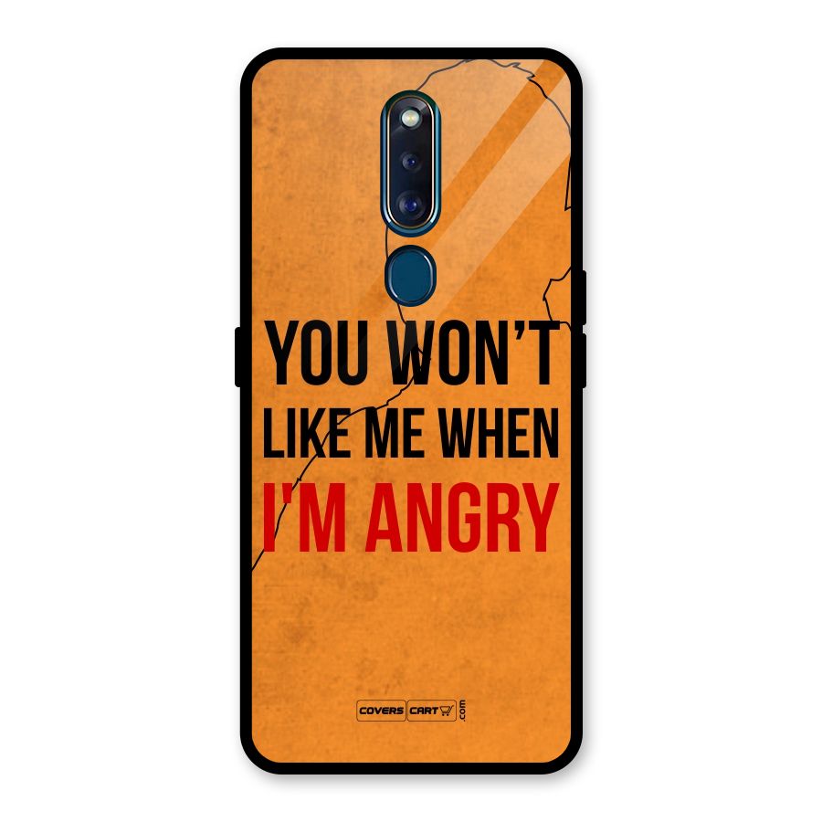 I m Angry Glass Back Case for Oppo F11 Pro