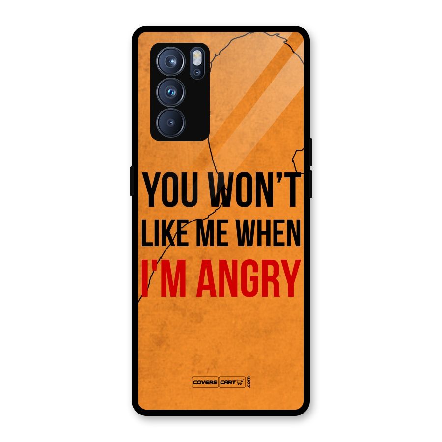 I m Angry Glass Back Case for Oppo Reno6 Pro 5G