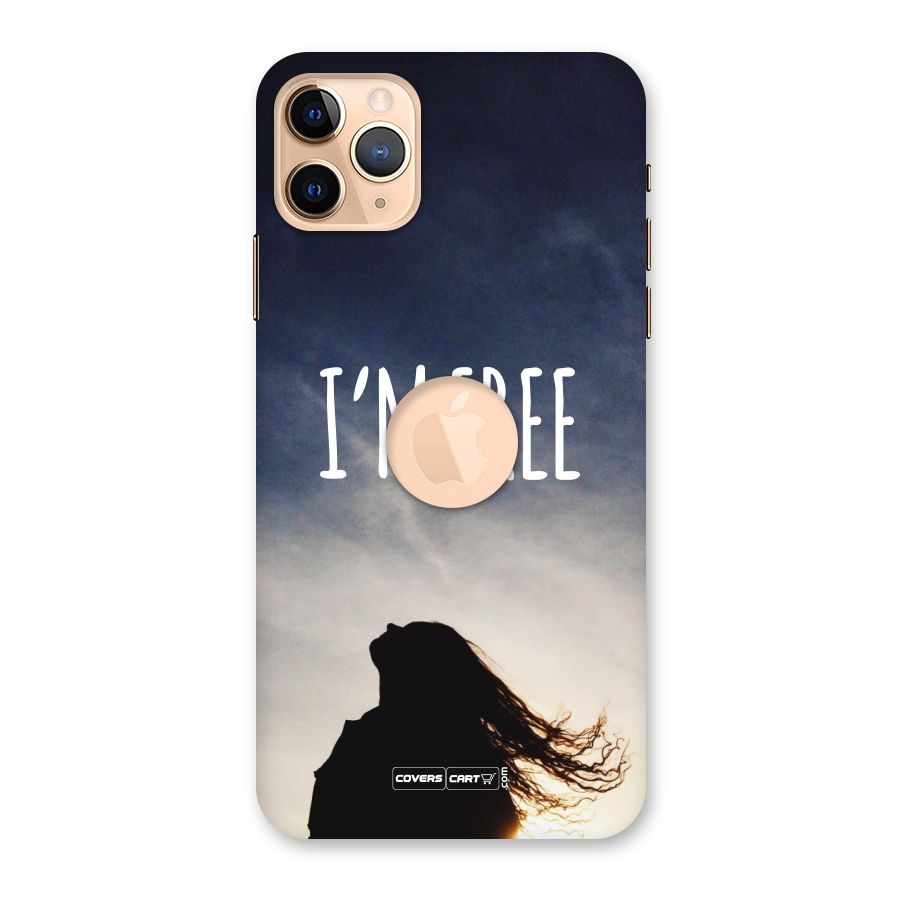 I m Free Back Case for iPhone 11 Pro Max Logo Cut
