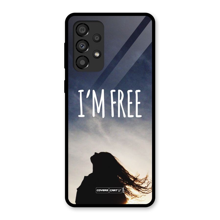 I m Free Glass Back Case for Galaxy A33 5G