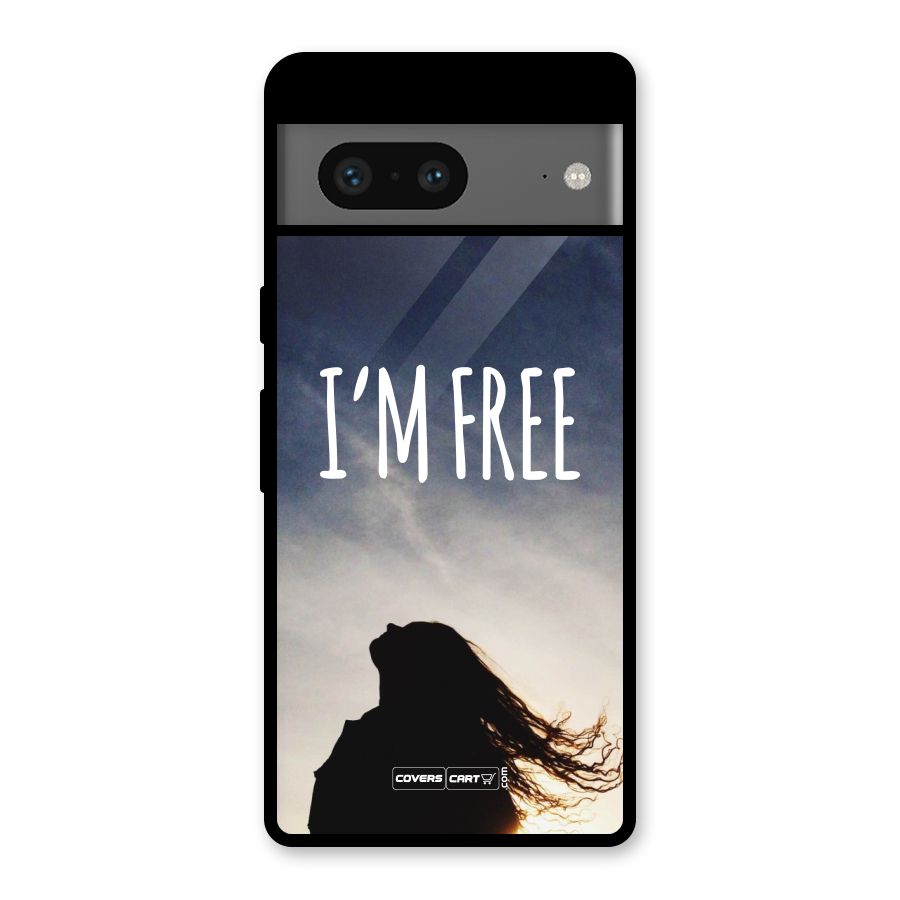 I m Free Glass Back Case for Google Pixel 7