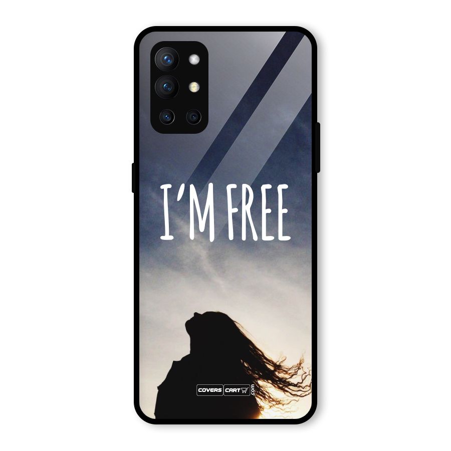 I m Free Glass Back Case for OnePlus 9R
