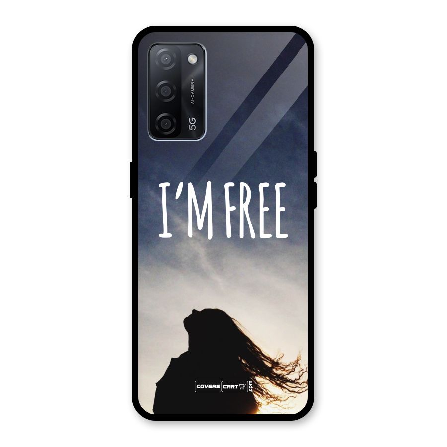 I m Free Glass Back Case for Oppo A53s 5G