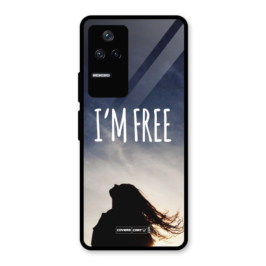 I m Free Glass Back Case for Poco F4 5G