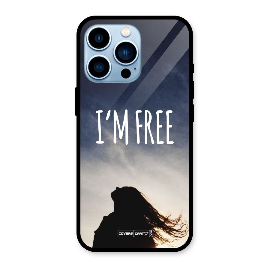 I m Free Glass Back Case for iPhone 13 Pro