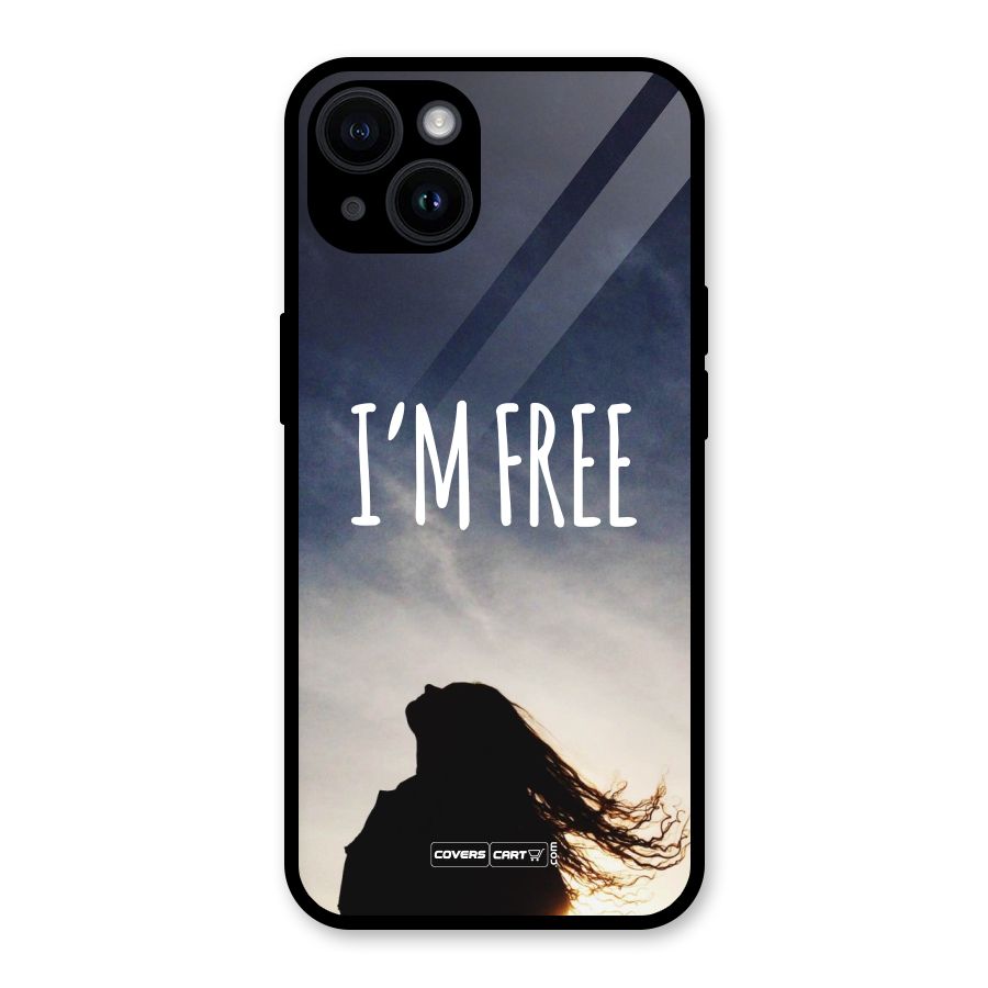 I m Free Glass Back Case for iPhone 14