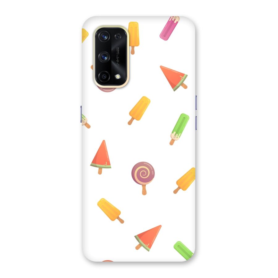 Ice Cream Colors Glass Back Case for Realme X7 Pro