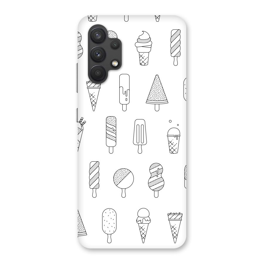 Ice Cream Lines Back Case for Galaxy A32