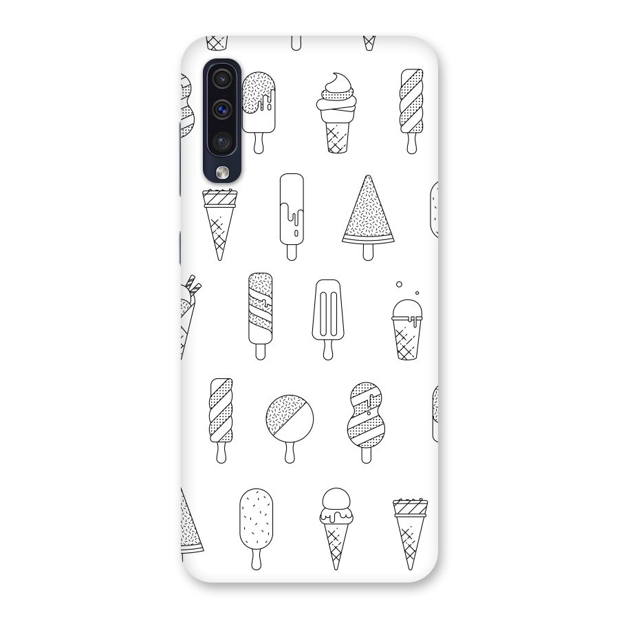 Ice Cream Lines Back Case for Galaxy A50s