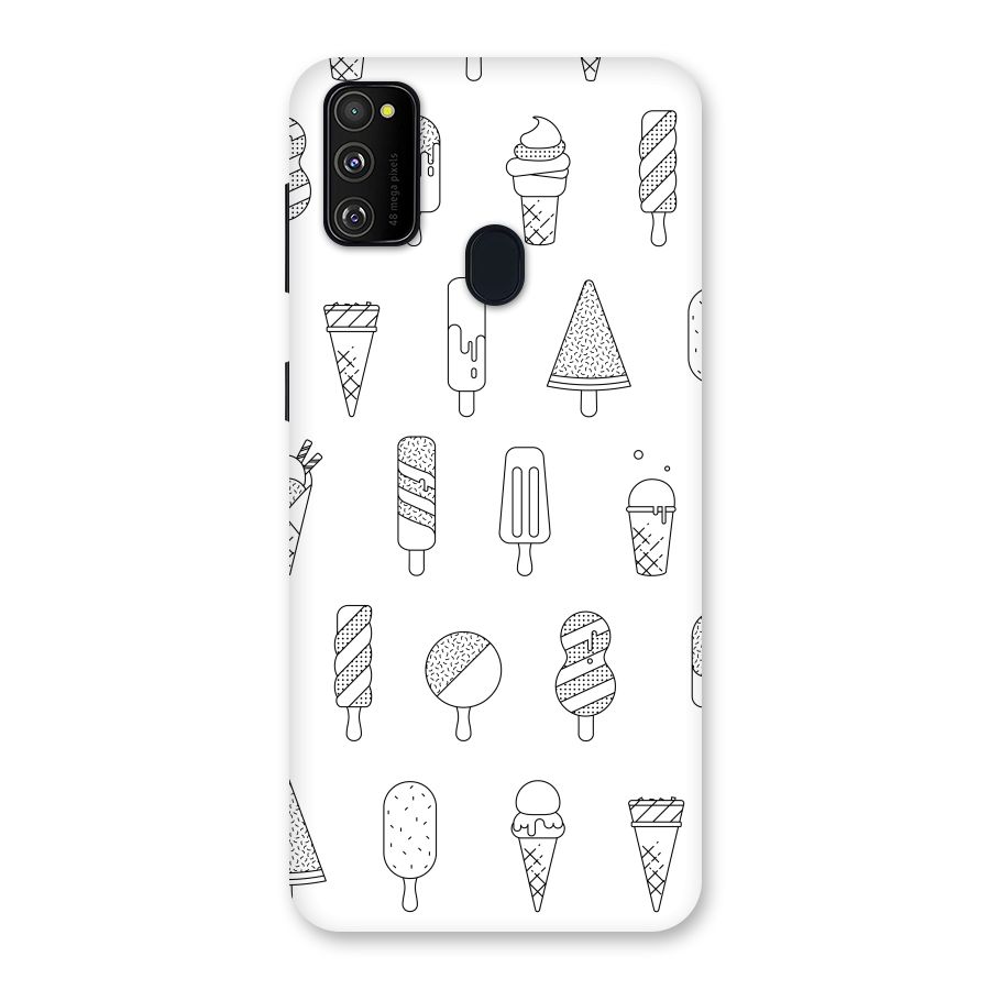 Ice Cream Lines Back Case for Galaxy M30s