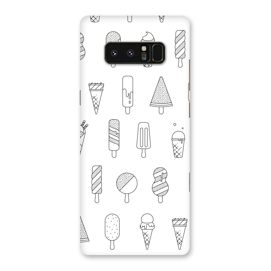 Ice Cream Lines Back Case for Galaxy Note 8