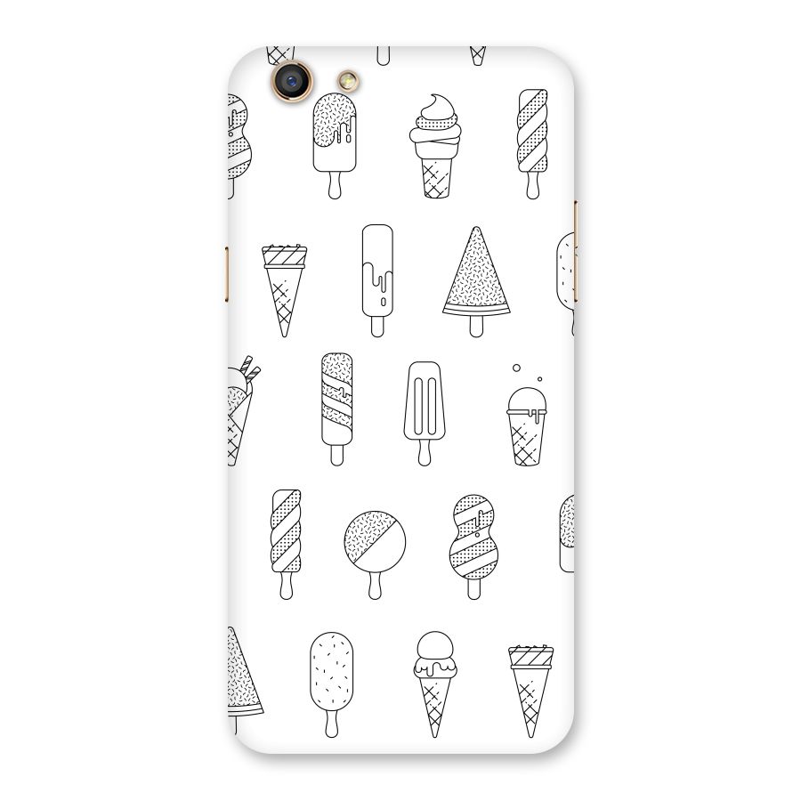 Ice Cream Lines Back Case for Oppo F3