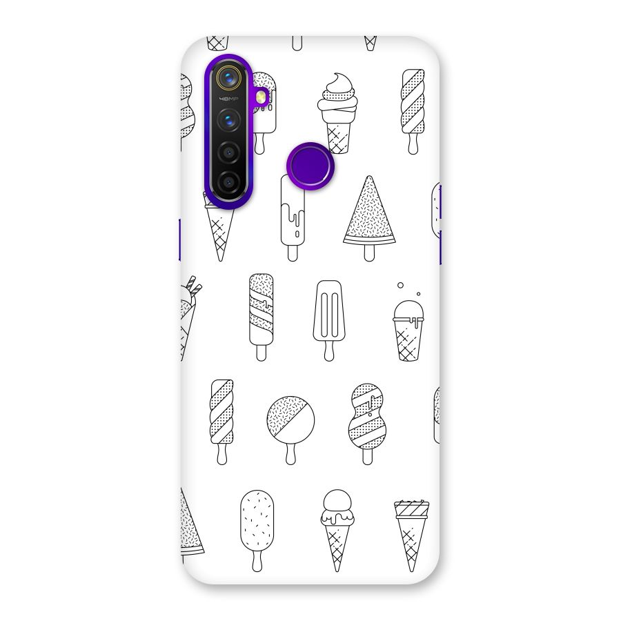 Ice Cream Lines Back Case for Realme 5 Pro