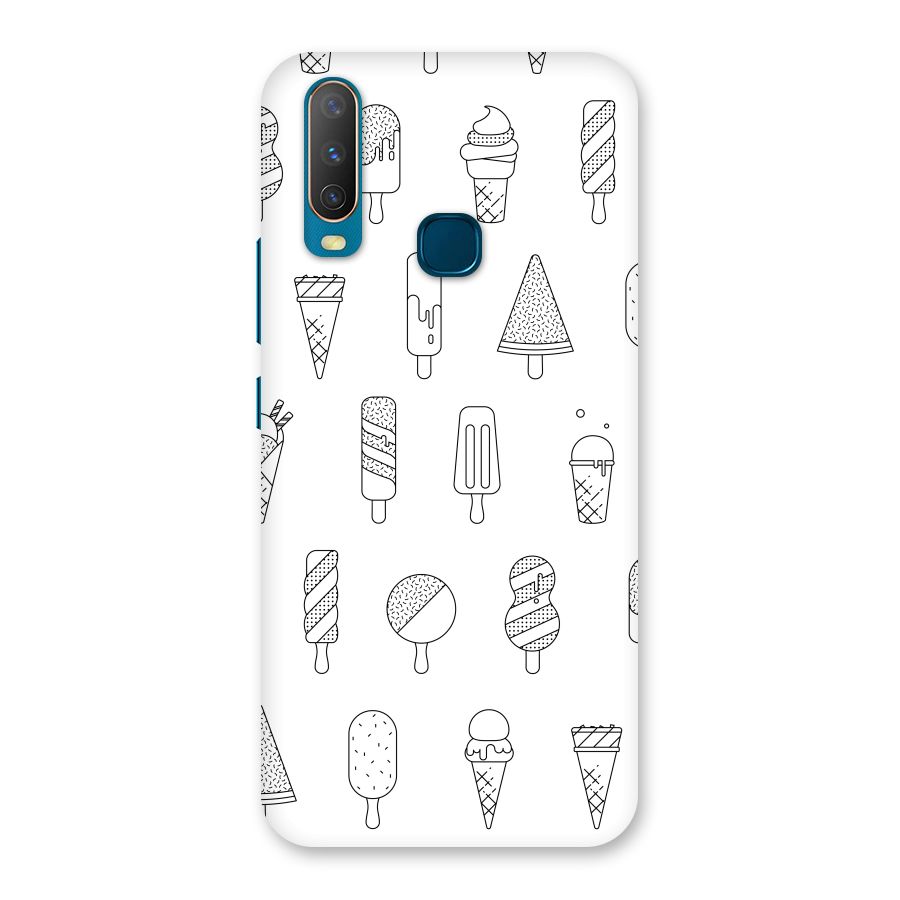 Ice Cream Lines Back Case for Vivo Y12