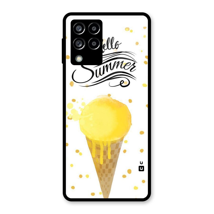 Ice Cream Summer Glass Back Case for Galaxy M53 5G