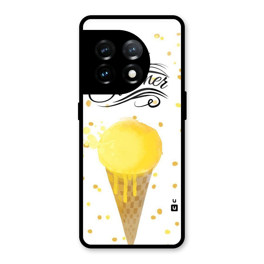 Ice Cream Summer Glass Back Case for OnePlus 11