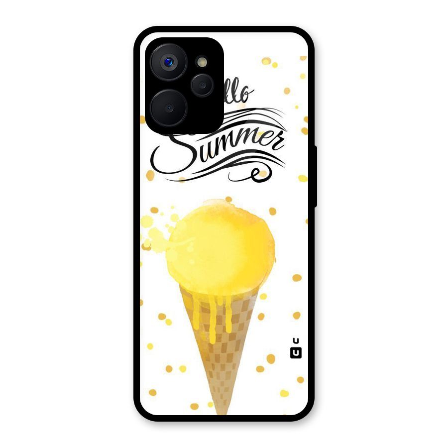 Ice Cream Summer Glass Back Case for Realme 9i 5G