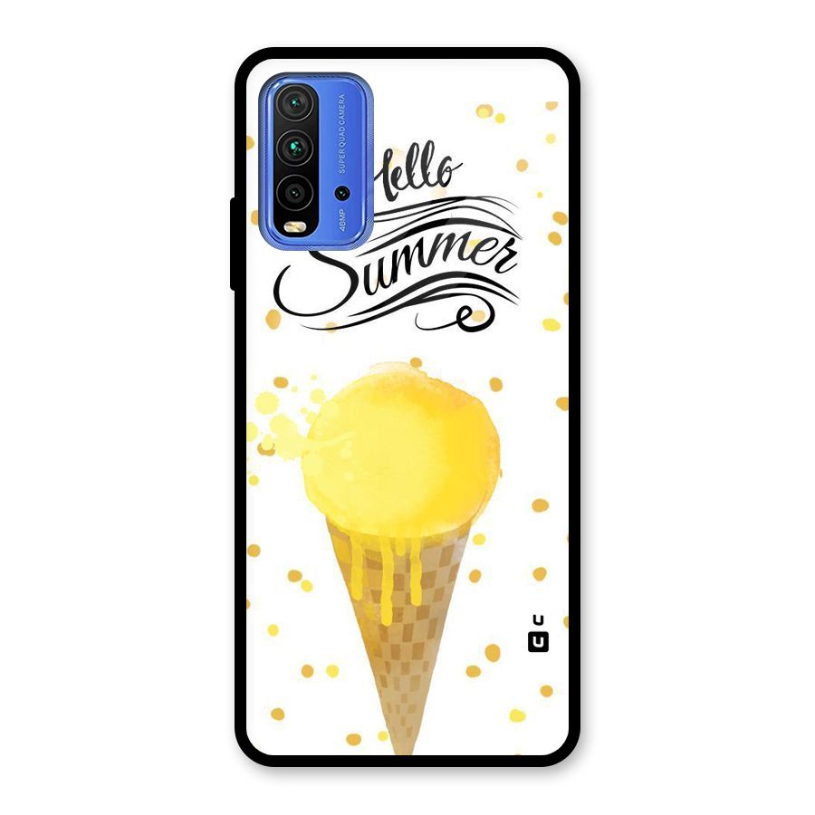 Ice Cream Summer Glass Back Case for Redmi 9 Power