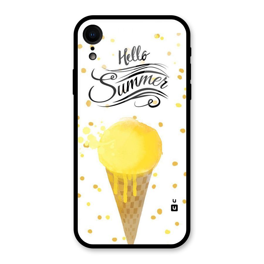 Ice Cream Summer Glass Back Case for XR