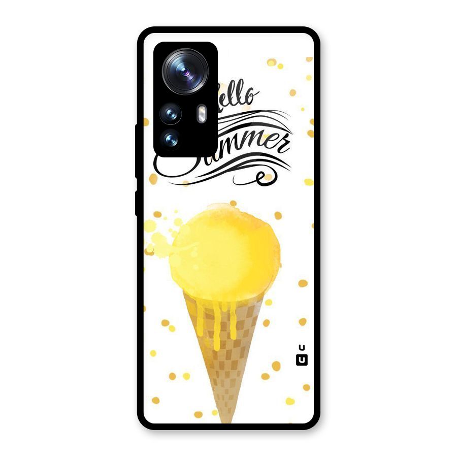Ice Cream Summer Glass Back Case for Xiaomi 12 Pro