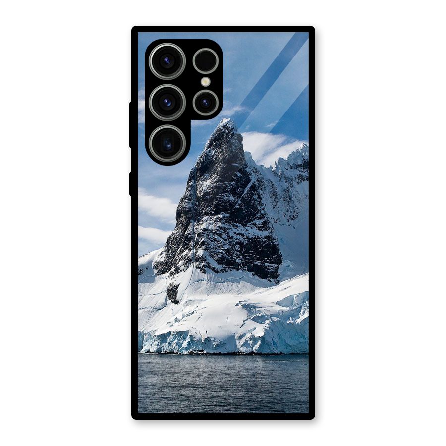 Ice Mountains Glass Back Case for Galaxy S23 Ultra