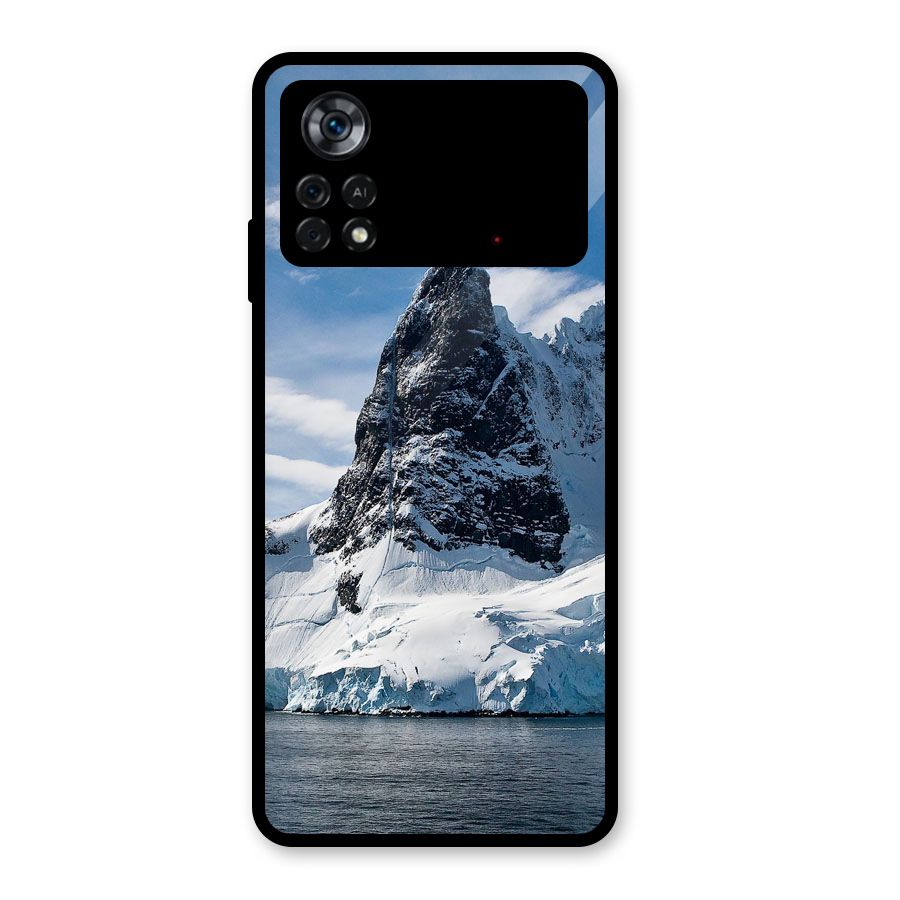 Ice Mountains Glass Back Case for Poco X4 Pro 5G