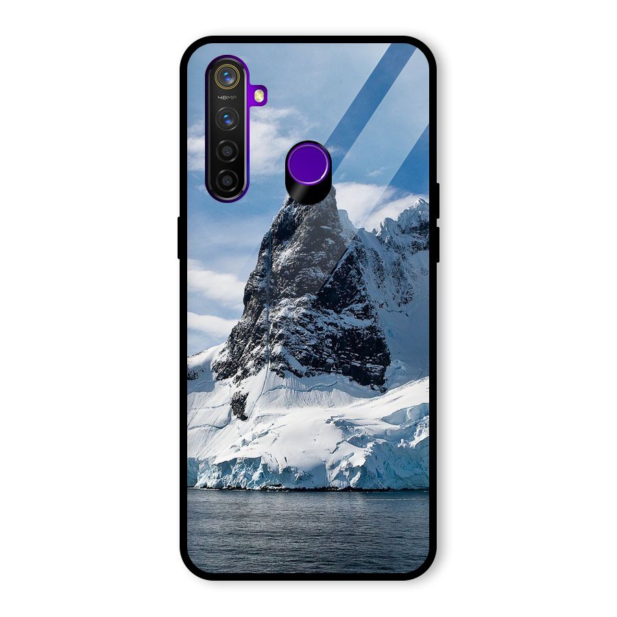 Ice Mountains Glass Back Case for Realme 5 Pro
