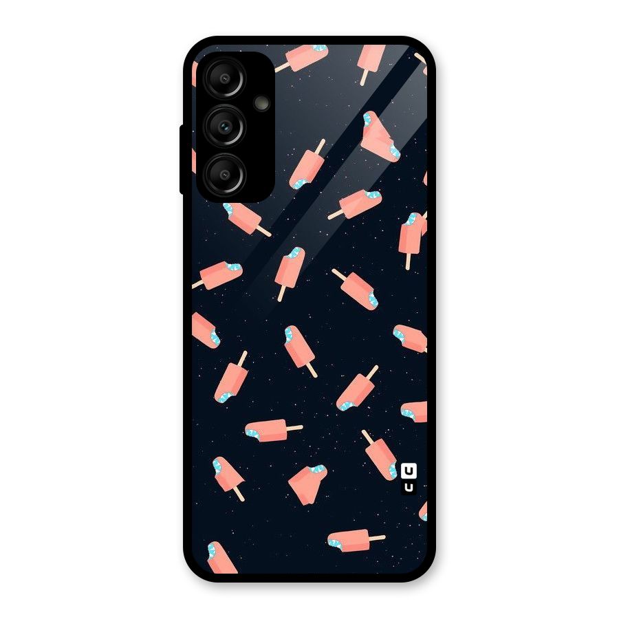 Icy Pattern Glass Back Case for Galaxy A14 5G