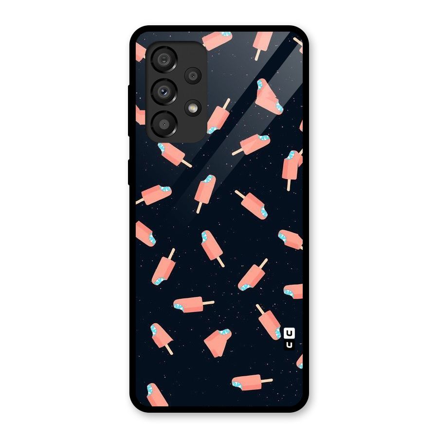 Icy Pattern Glass Back Case for Galaxy A33 5G