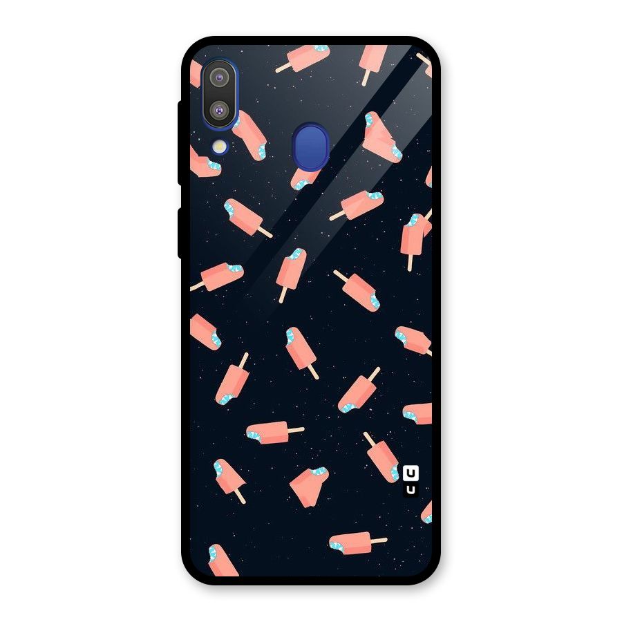 Icy Pattern Glass Back Case for Galaxy M20