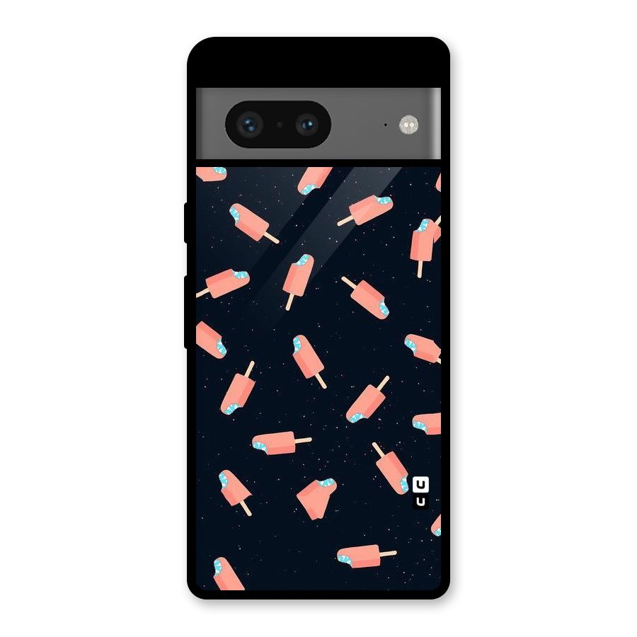 Icy Pattern Glass Back Case for Google Pixel 7