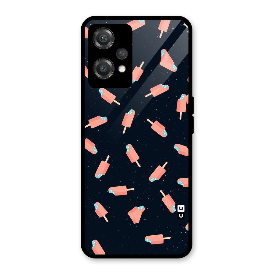 Icy Pattern Glass Back Case for OnePlus Nord CE 2 Lite 5G