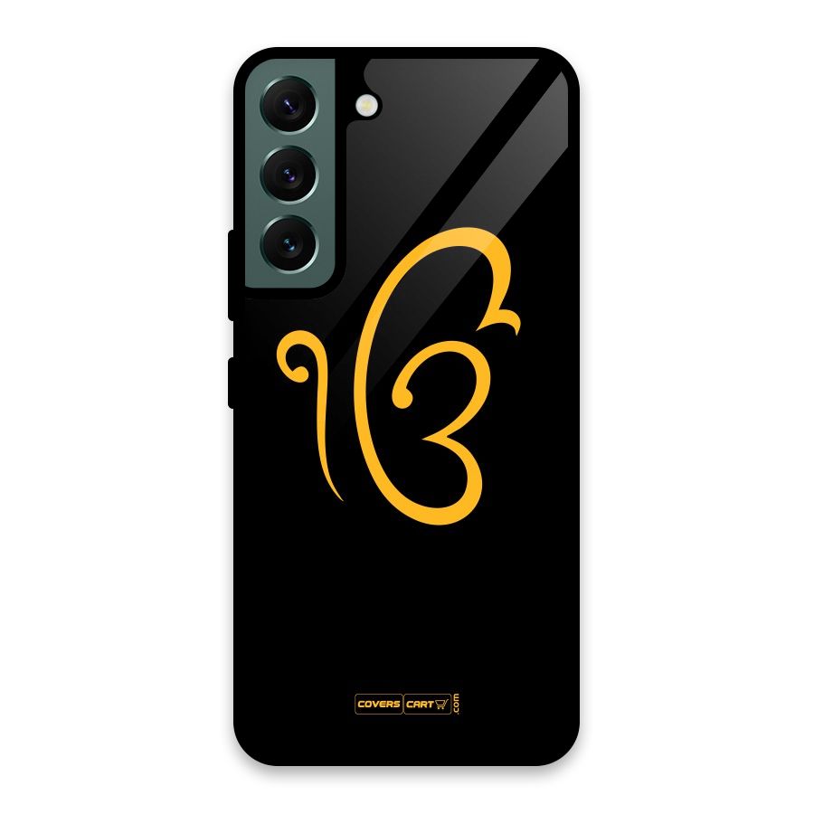 Ik Onkar Glass Back Case for Galaxy S22 5G
