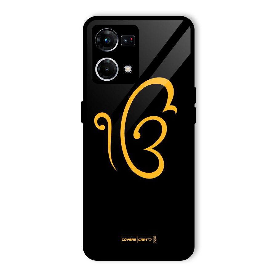 Ik Onkar Glass Back Case for Oppo F21 Pro 5G