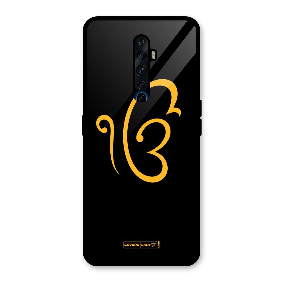 Ik Onkar Glass Back Case for Oppo Reno2 F