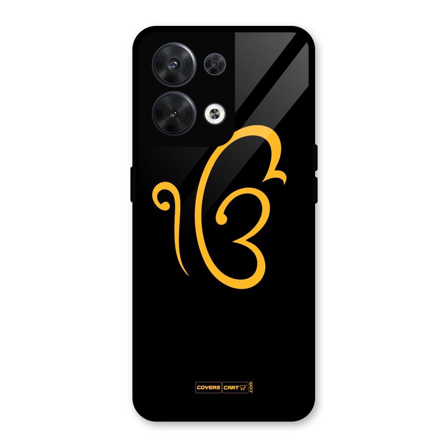 Ik Onkar Glass Back Case for Oppo Reno8 5G