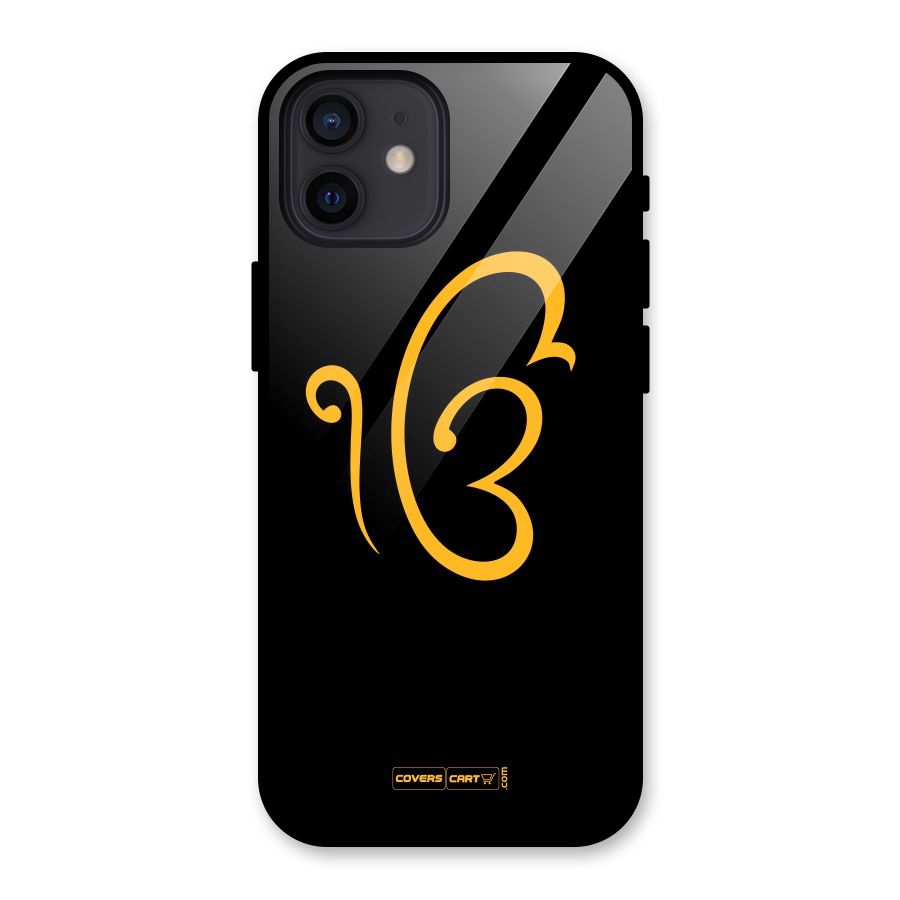 Ik Onkar Glass Back Case for iPhone 12