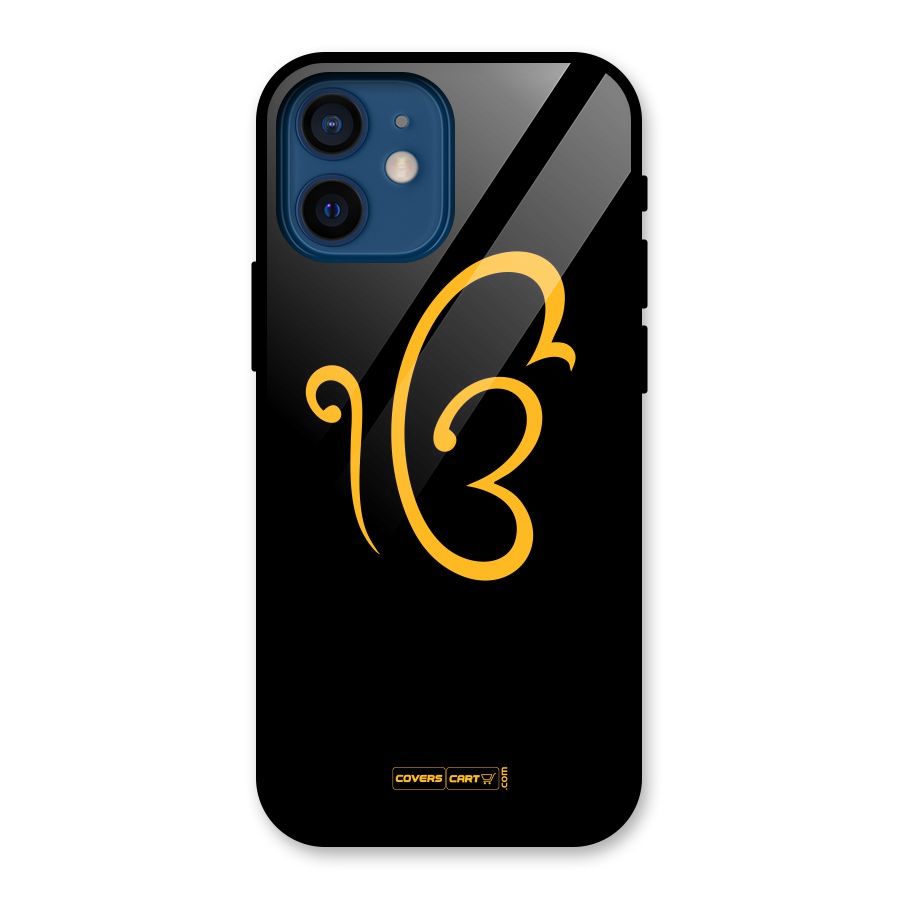 Ik Onkar Glass Back Case for iPhone 12 Mini