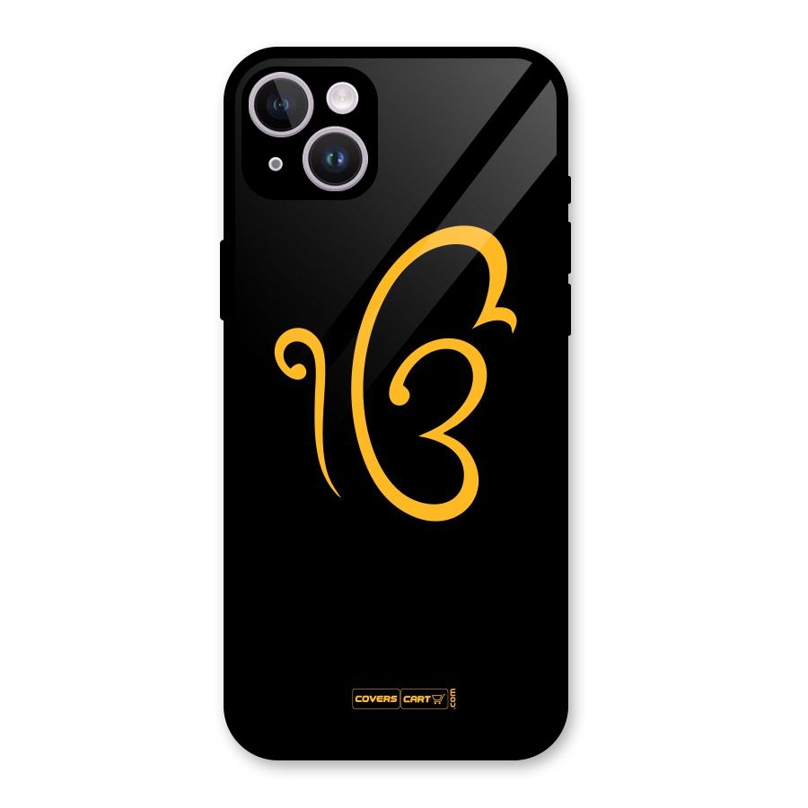 Ik Onkar Glass Back Case for iPhone 14 Plus