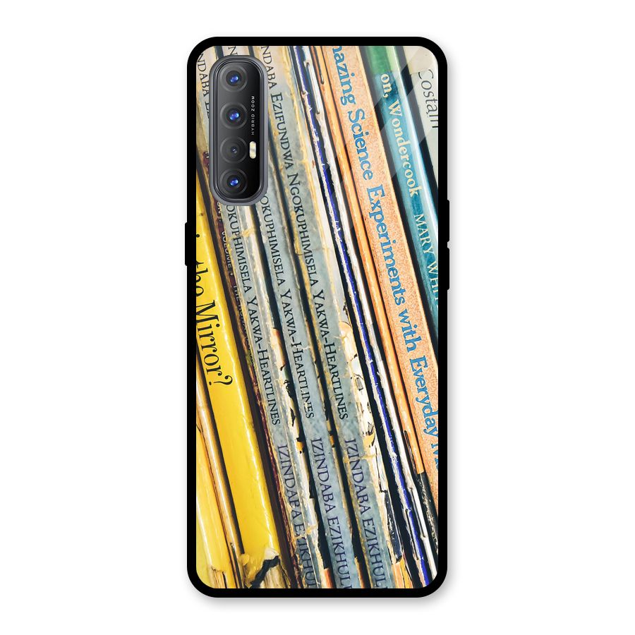 In Love with Books Glass Back Case for Oppo Reno3 Pro