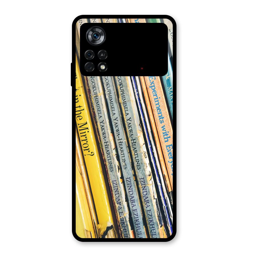 In Love with Books Glass Back Case for Poco X4 Pro 5G