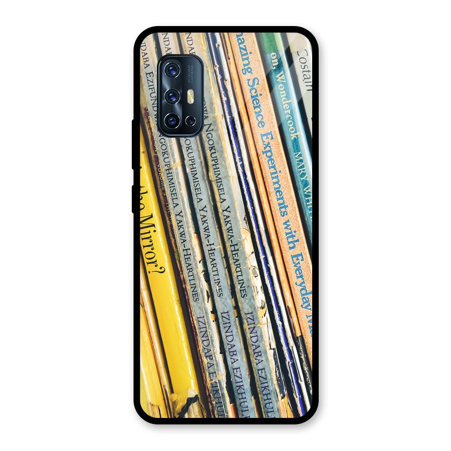In Love with Books Glass Back Case for Vivo V17
