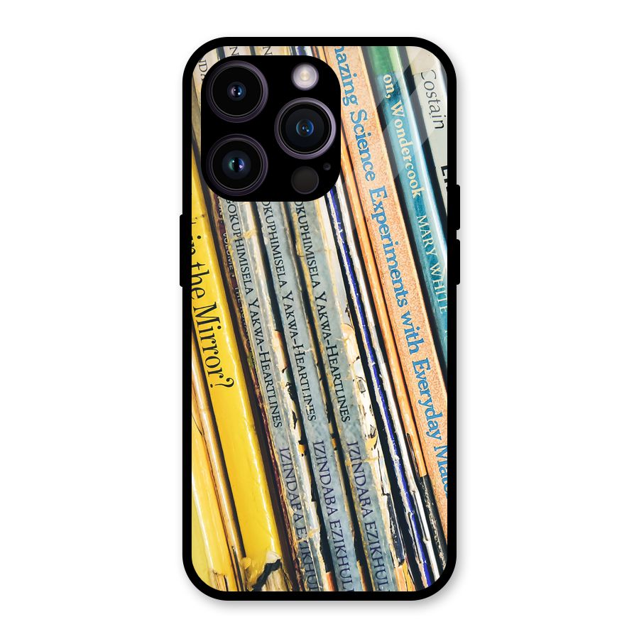 In Love with Books Glass Back Case for iPhone 14 Pro