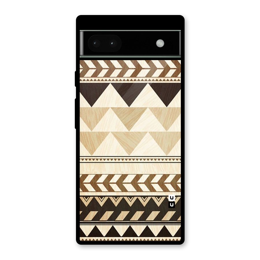 Indie Pattern Work Glass Back Case for Google Pixel 6a