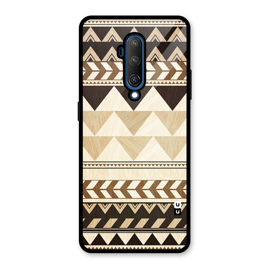 Indie Pattern Work Glass Back Case for OnePlus 7T Pro