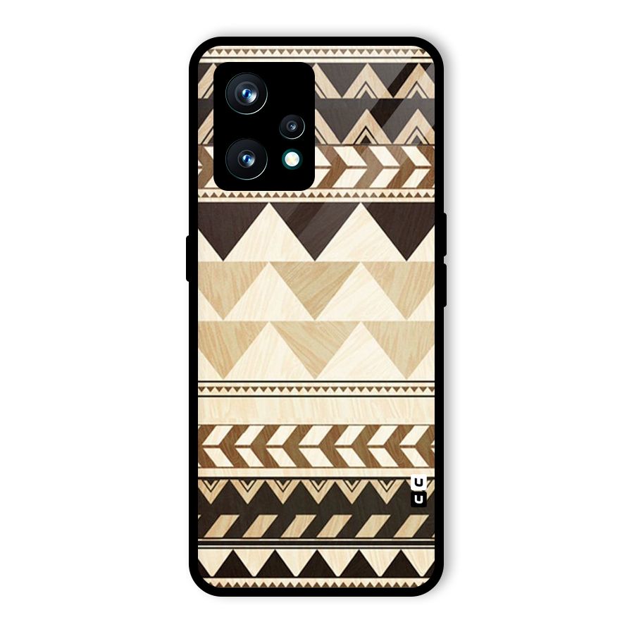 Indie Pattern Work Glass Back Case for Realme 9 Pro Plus 5G