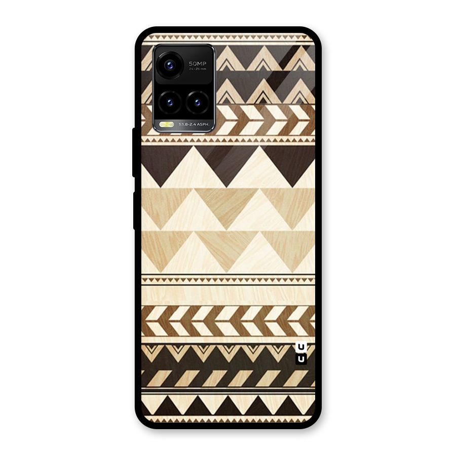 Indie Pattern Work Glass Back Case for Vivo Y21A